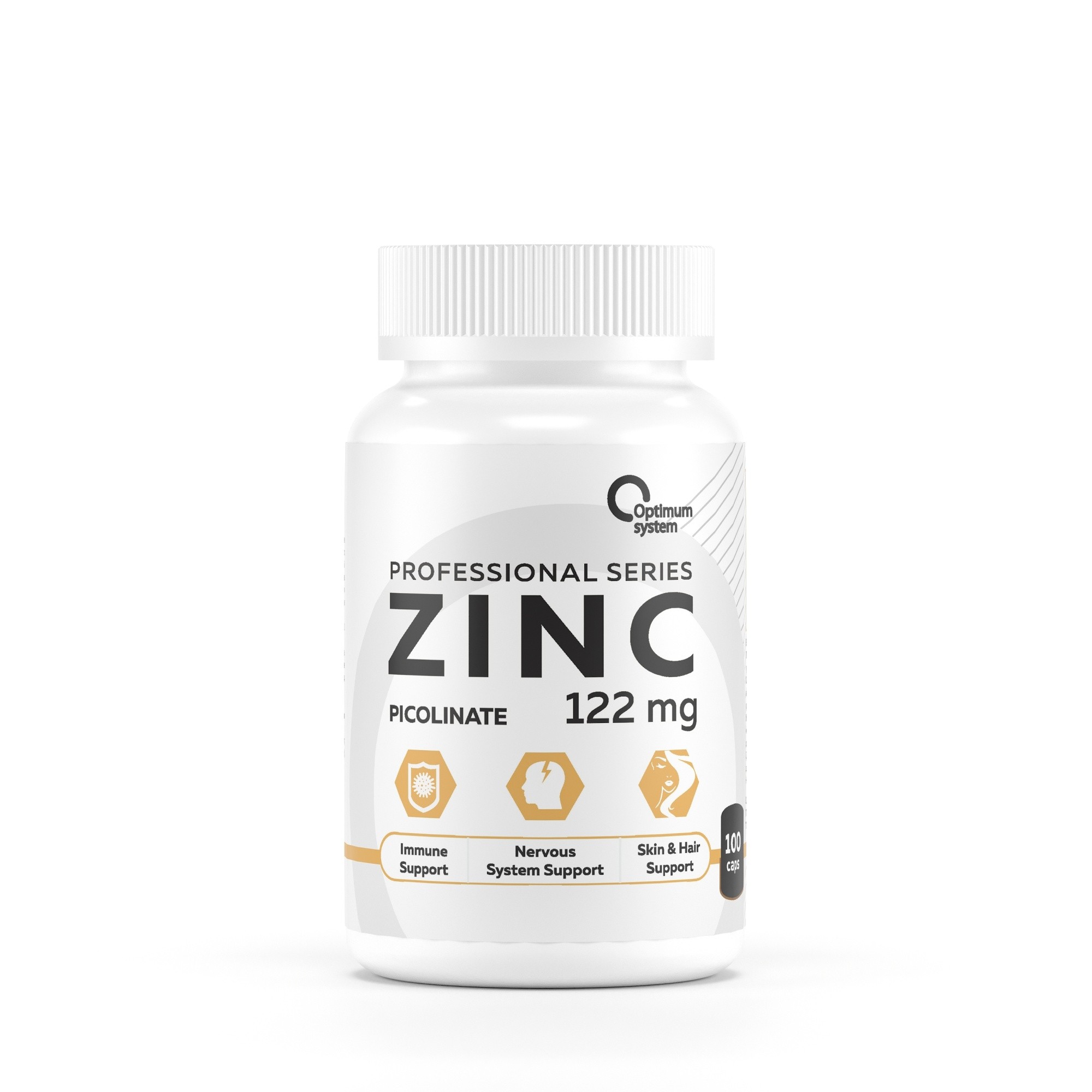 Optimum System Zinc Picolinate 122 мг, 100 капс.